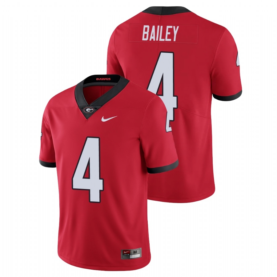 Georgia Bulldogs Men's NCAA Champ Bailey #4 Red Limited College Football Jersey BZV7449OH